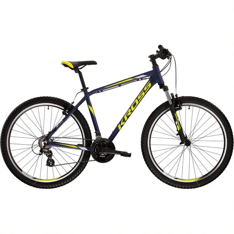 Bicicleta KROSS HEXAGON 2.0 27,5" L ALBASTRU-GALBEN Reducere de preț