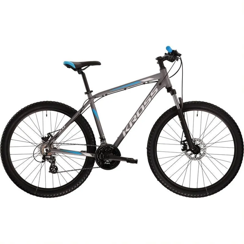 Bicicleta KROSS HEXAGON 3.0 27,5" M GRI-ALBASTRU Livrare rapidă