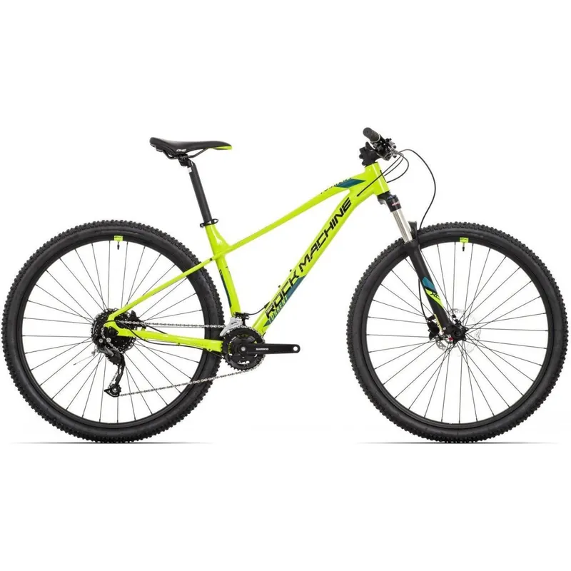 Reducere extra Bicicleta Rock Machine Torrent 20-29 29 Galben Fluo/Negru/Albastru L-19