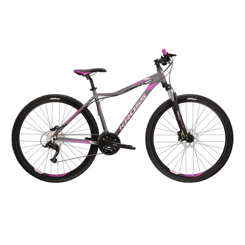 Livrare rapidă Bicicleta KROSS LEA 5.0 29" S DAMA GRI-ROZ