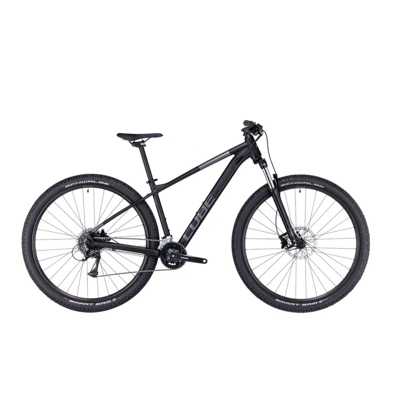Ultima șansă BICICLETA CUBE AIM RACE Black Azure 2023 cadru L (20") - roti 29"