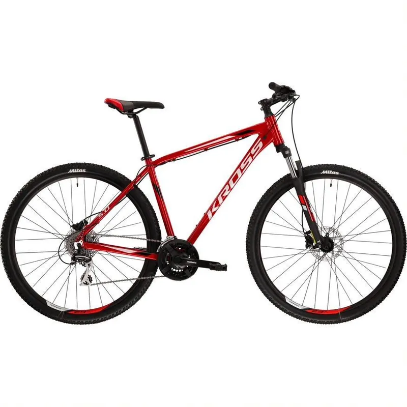 Bicicleta KROSS HEXAGON 5.0 27,5" S ROSU-GRI Bestseller