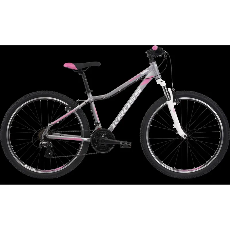 Vezi acum Bicicleta KROSS LEA 2.0 27,5" S DAMA ARGINTIU-ROZ
