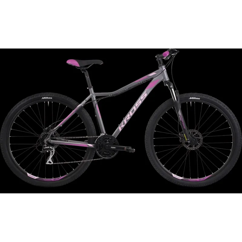 Bicicleta KROSS LEA 5.0 27,5" XXS DAMA GRI-ROZ SR Ofertă exclusivă