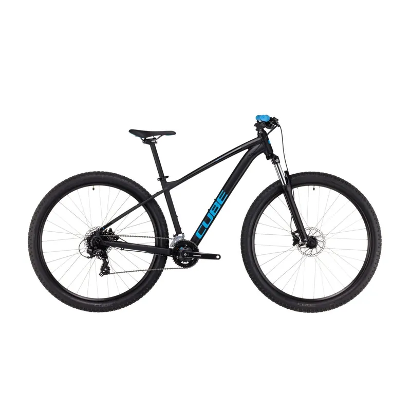 BICICLETA CUBE AIM Black Blue 2023 cadru L (20") - roti 29" Reducere