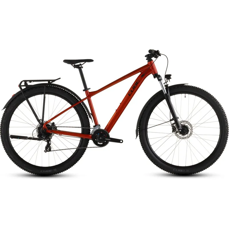 BICICLETA CUBE AIM ONE FE SUNDOWNER BLACK 2026 cadru M (17") - roti 29 Lichidare de stoc