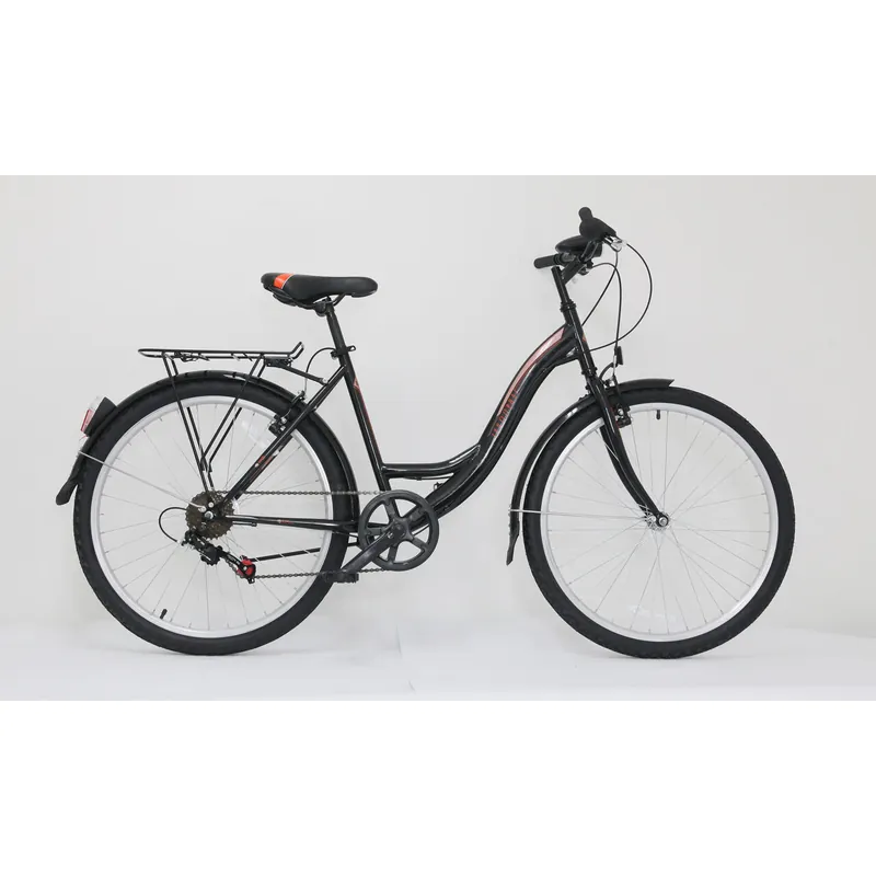 Plată sigură Bicicleta ULTRA Tonus CTB 26" negr/bej/portocaliu 420mm 420MM