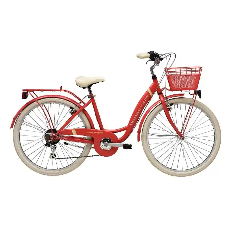 Reducere Bicicleta Adriatica Panda 26 Lady 6V Rosu Mat 42 cm