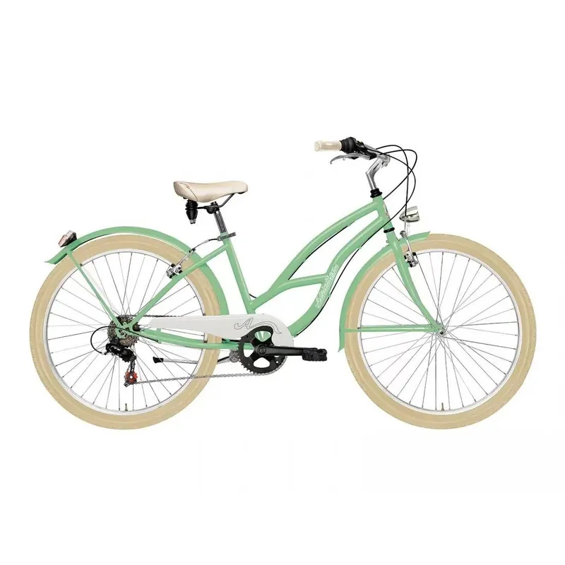 Calitate înaltă Bicicleta Adriatica Cruiser Lady 26 6V Verde 45cm