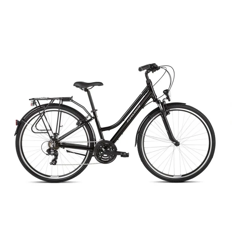 Premium Bicicleta KROSS TRANS 1.0 28" L DAMA NEGRU-GRI KRTR1Z28X19W002482