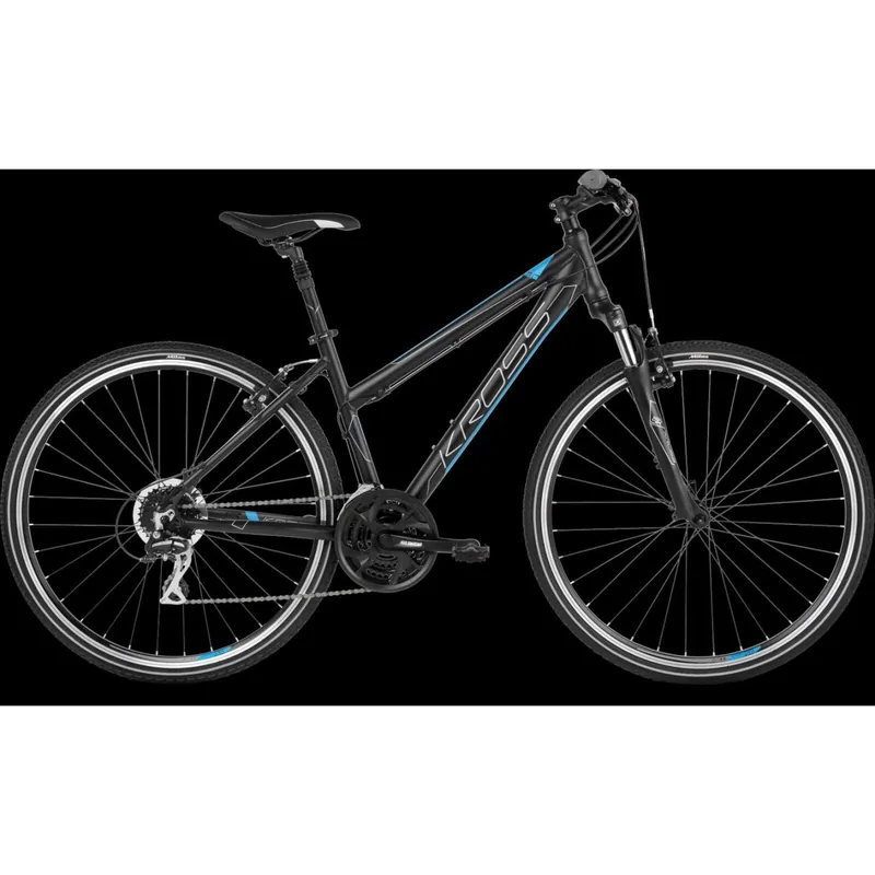 Mai ieftin Bicicleta KROSS EVADO 3.0 28" M DAMA NEGRU-ALBASTRU
