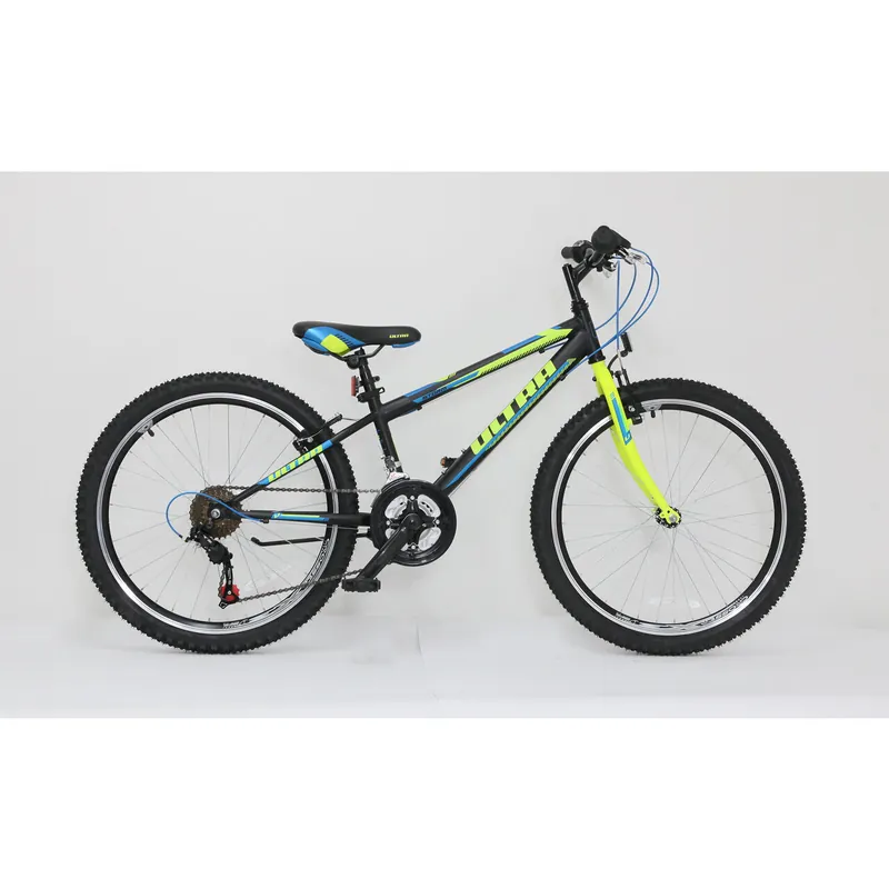 Ultima șansă Bicicleta ULTRA Storm 24 negru/galben/albastru