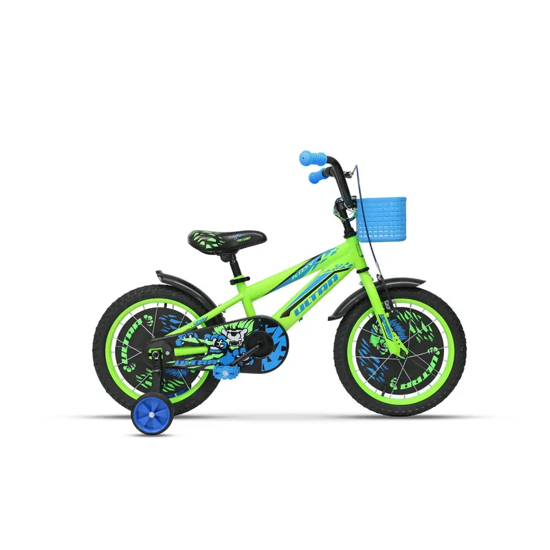 Livrare rapidă Bicicleta ULTRA Kidy 16" roti alum. - verde