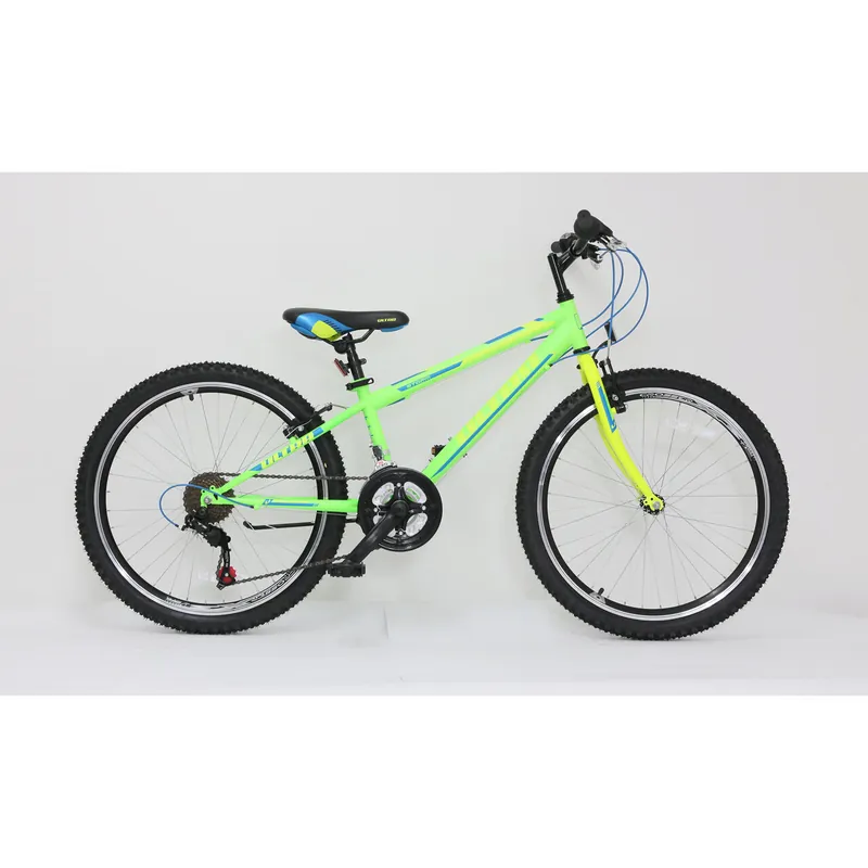 Reduceri Bicicleta ULTRA Storm 24 verde/galben/albastru