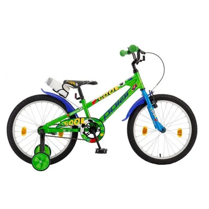 Bicicleta Copii Polar Footbal - 20 Inch  Verde Albastru Premium