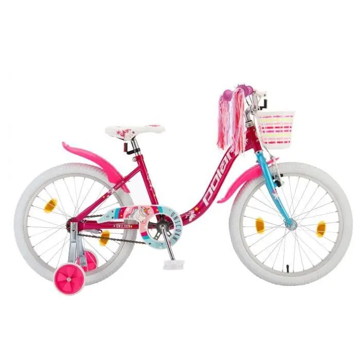 Livrare expres Bicicleta Copii Polar Unicorn Single - 20 Inch  Roz