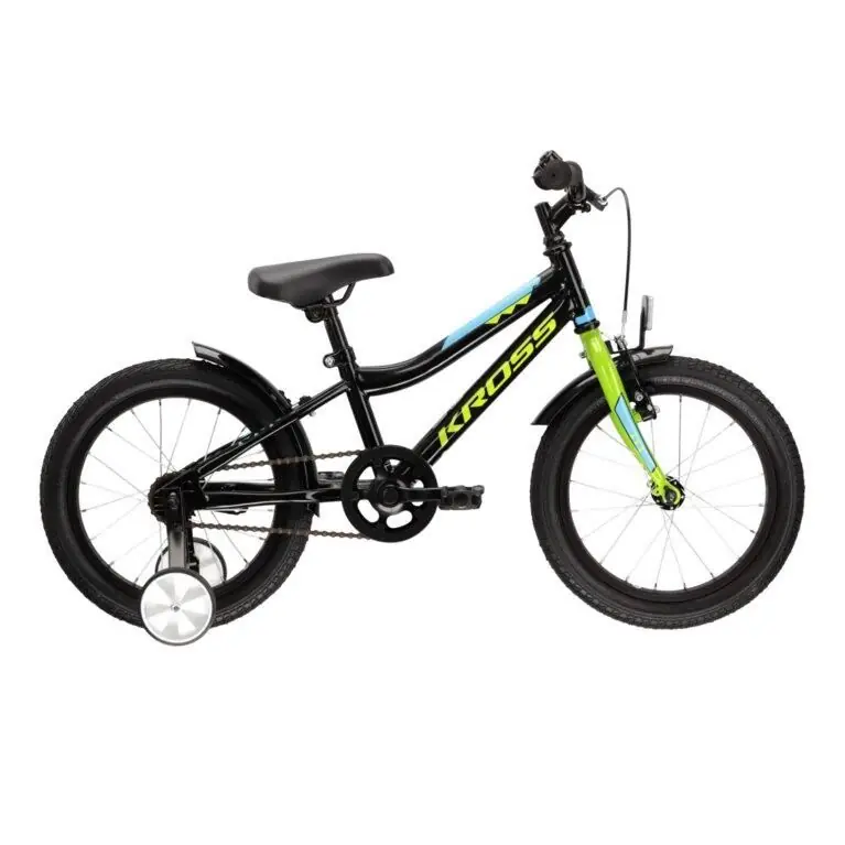 Bicicleta COPII KROSS RACER 3.0 16" NEGRU-VERDE KRRA3Z16X10M003027 Preț promoțional