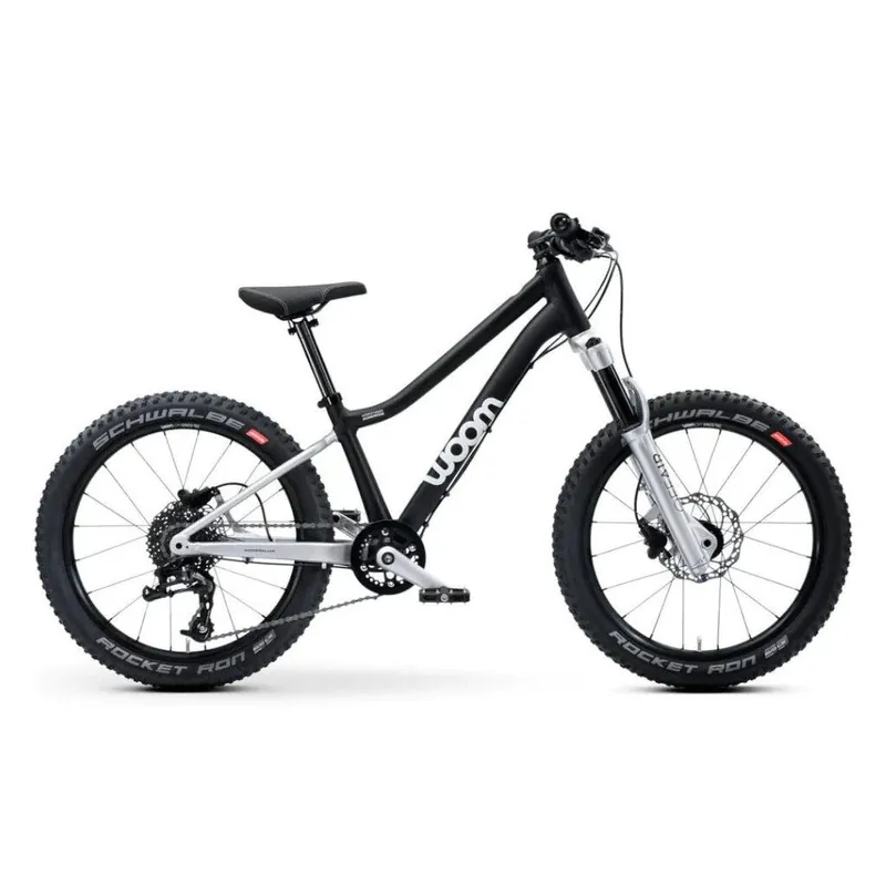 Bicicleta copii WOOM 4 OFF AIR 20" Negru/Gri Expediere rapidă