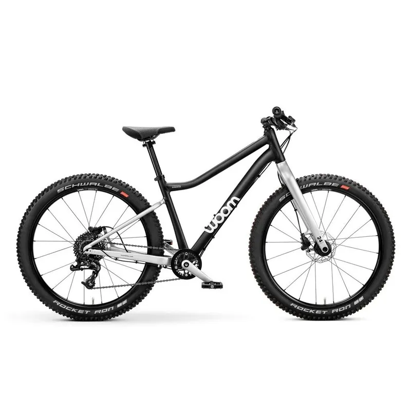 Comandă acum Bicicleta copii WOOM 5 OFF 24" Negru/Gri