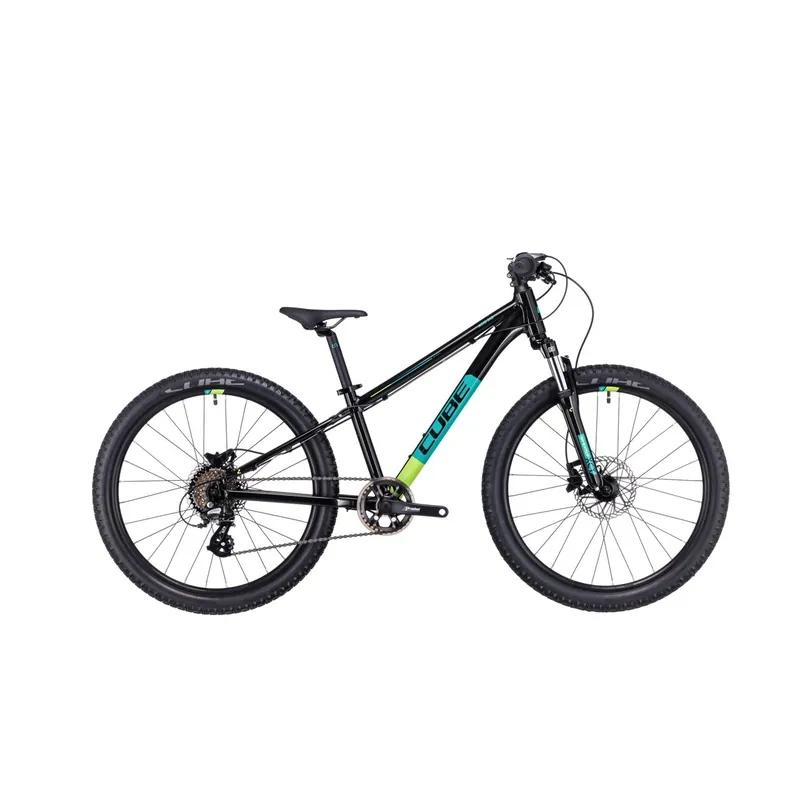 Preferatul clienților BICICLETA COPII CUBE ACID 240 DISC BLACK GREEN 2023 ROTI 24"