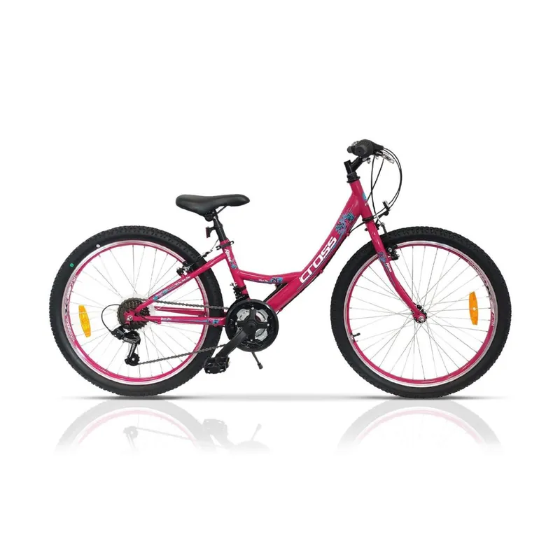 Bicicleta copii CROSS Alissa  24'' junior  Roz Promoție