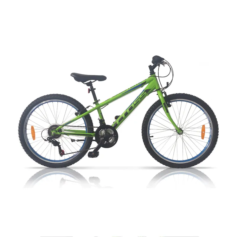 Bicicleta Copii CROSS Speedster otel  24'' junior  Verde Discount