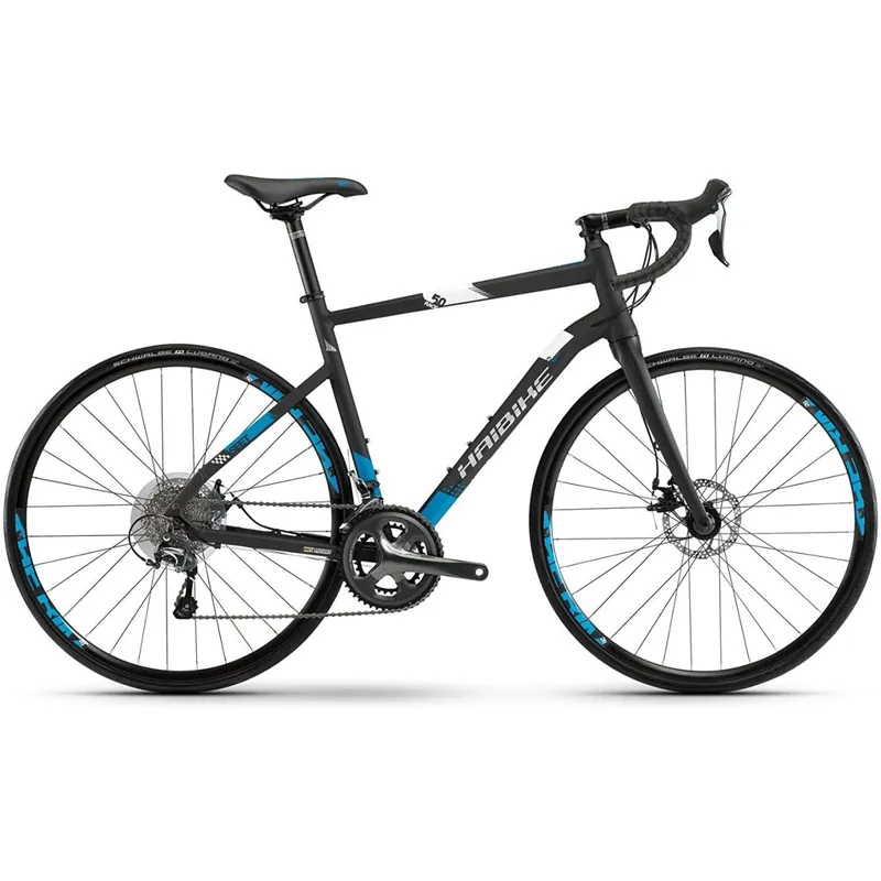 Plată securizată Bicicleta HaiBike 28 Seet Race 5.0 cursiera, negru/gri/albastru, 560 mm